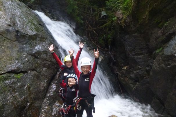 Canyoning, Raften und Klettern Landhaus Gasser Wenns im Pitztal